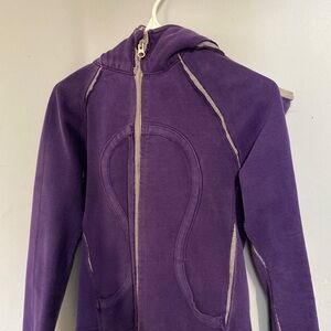 Lululemon special edition purple gray scuba zip up